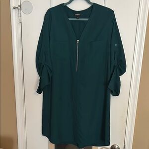Express Teal Tunic Dress